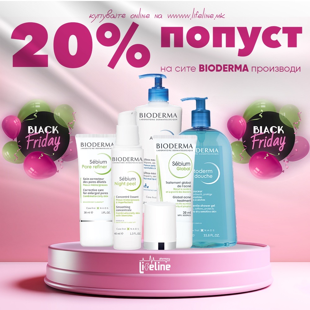 BLACK FRIDAY попуст на целата колекција на BIODERMA