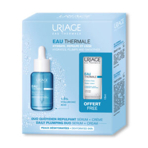URIAGE EAU THERMALE BOOSTER СЕРУМ СО ХИЈАЛУРОН 30 мл + URIAGE EAU THERMALE ХИДРАТАНТЕН КРЕМ ЗА ЛИЦЕ 15мл