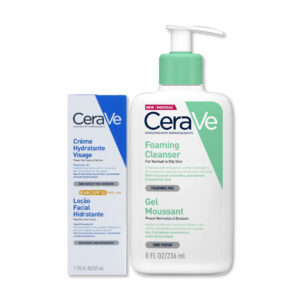 CERAVE ПЕНЕСТ ГЕЛ ЗА МИЕЊЕ 236 мл + CERAVE КРЕМ СО ЗФ 30 52 мл