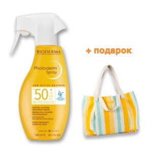 BIODERMA PHOTODERM FAMILY НЕВИДЛИВ СПРЕЈ СО ЗАШТИТЕН ФАКТОР 50 300ml +ПОДАРОК ТОРБА ЗА НА ПЛАЖА