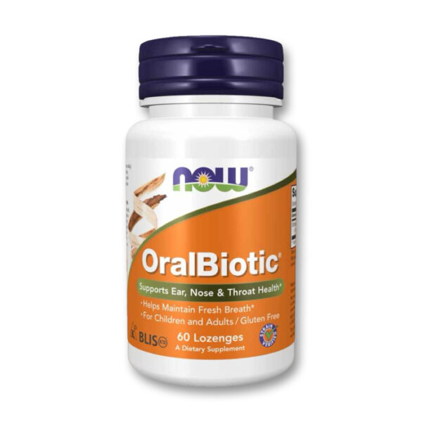 NOW ORALBIOTIC ЛИНГВАЛЕТИ (60 ТАБЛЕТИ ЗА СМУКАЊЕ)