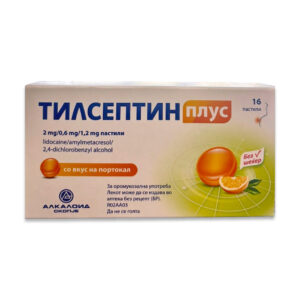 ALKALOID TILSEPTIN PLUS 2MG/0.6MG/1.2 MG (16 ПАСТИЛИ)