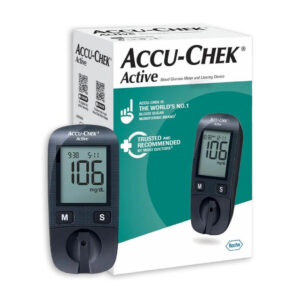 ACCU CHEK ACTIVE АПАРАТ ЗА МЕРЕЊЕ ШЕЌЕР +10 ACTIVE ЛЕНТИ ЗА МЕРЕЊЕ ШЕЌЕР
