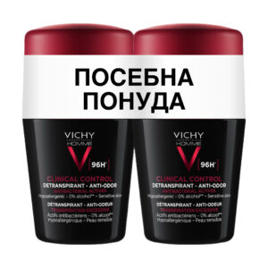 VICHY DEO ЗА МАЖИ СО ЗАШТИТА ОД ПОТЕЊЕ ДО 96h 50мл 1+1