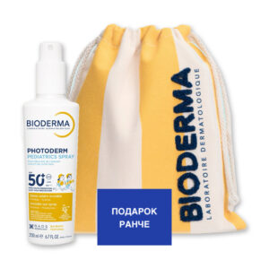 BIODERMA PHOTODERM PEDIATRIC СПРЕЈ СО ЗАШТИТЕН ФАКТОР50+ 200 мл + ПОДАРОК РАНЧЕ