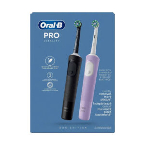 ORAL B VITALITY PRO ЕЛЕКТРИЧНА ЧЕТКА СЕТ ЦРНА + ЛИЛА