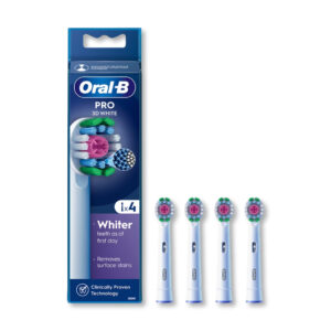 ORAL B PRO 3D WHITE РЕФИЛ ЗА ЕЛЕКТРИЧНА ЧЕТКА (4 РЕФИЛА)